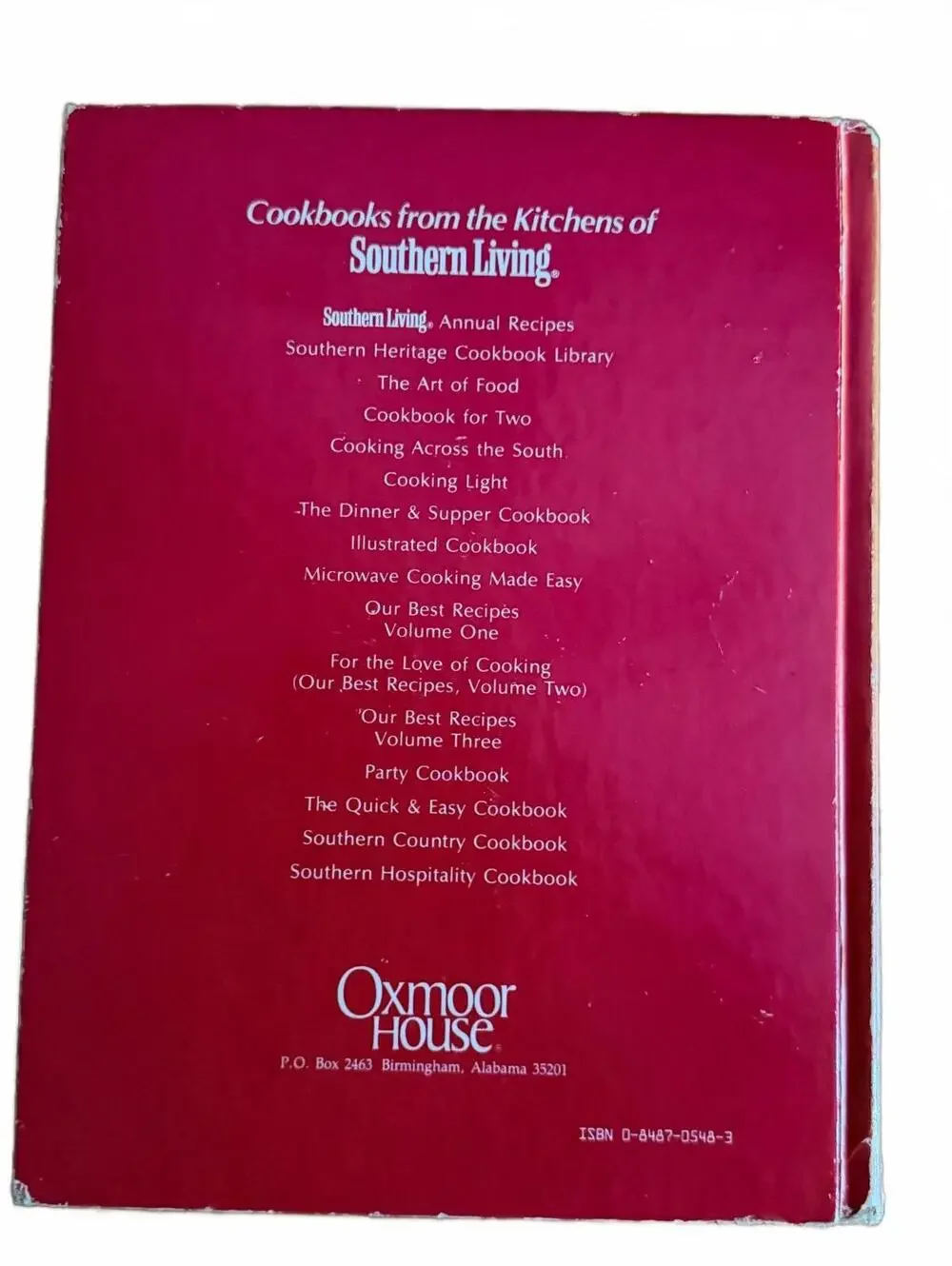 Southern Living 1983 Annual Recipes Cookbook
